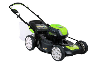 green Greenworks GLM801601 Pro Cordless Lawn Mower