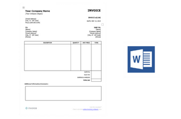 Invoice in Word