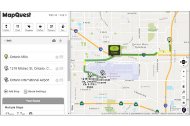 MapQuest Driving Directions multiple stops
