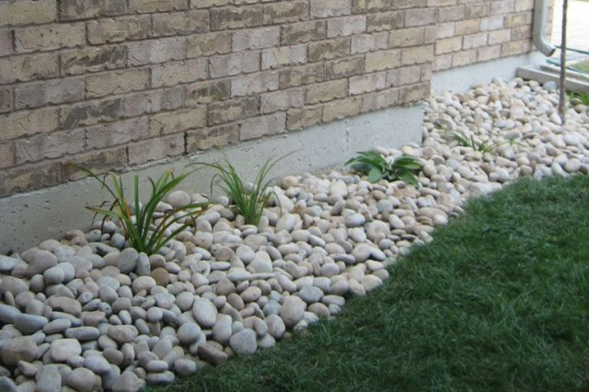 This bed is full of small rocks (not gravel) mixed with the dirt